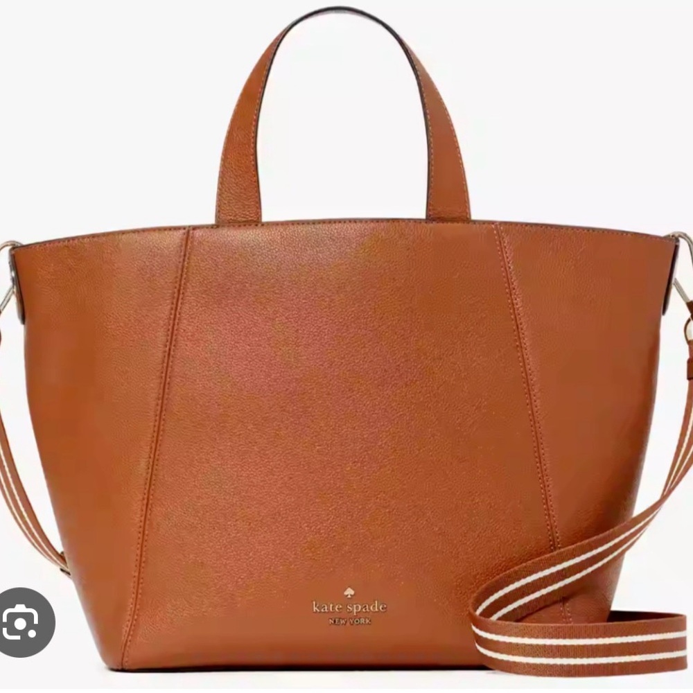 Kate Spade Tan Leather Tote —-SALE